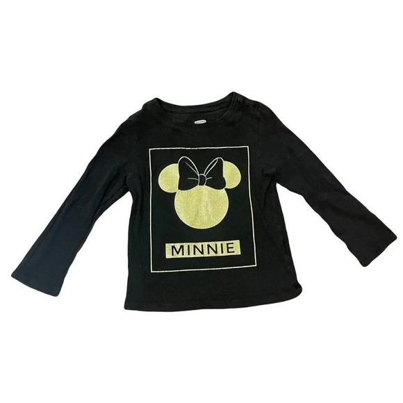 2T Old Navy Gold Minnie Tee - Picture 1 of 3